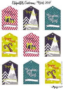 etiquettes noel